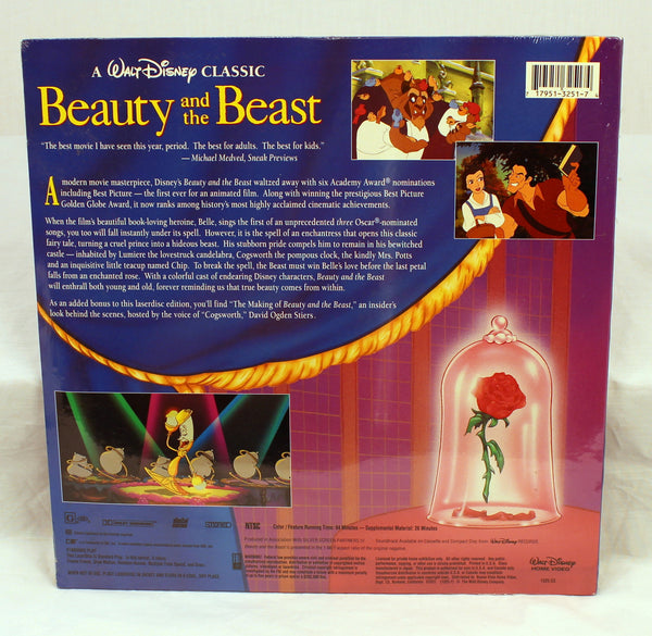 Beauty and the Beast CAV Letterbox LaserDisc