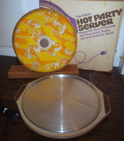 Vintage Salton Hot Pizza Keeper Electric Food Warmer Server Retro Model WS-3