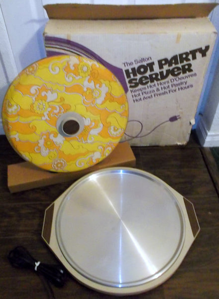 Vintage Salton Hot Pizza Keeper Electric Food Warmer Server Retro Model WS-3