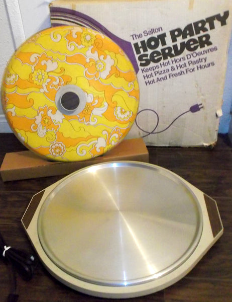 Vintage Salton Hot Pizza Keeper Electric Food Warmer Server Retro Model WS-3