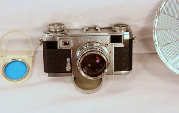 Zeiss Ikon Contax & Zeiss Sonnar 50mm f1.5 & FLASH & LENS FILTER KIT