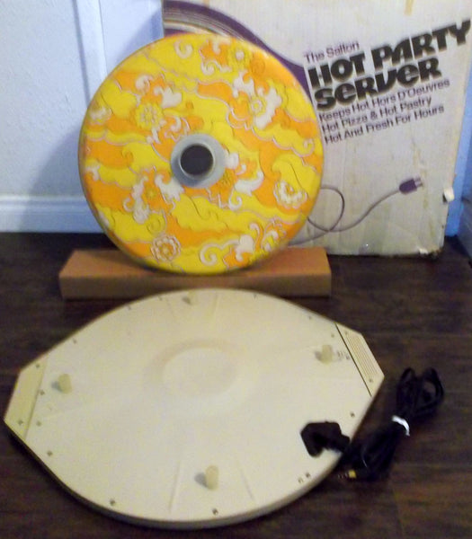 Vintage Salton Hot Pizza Keeper Electric Food Warmer Server Retro Model WS-3