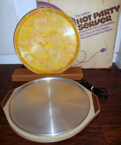 Vintage Salton Hot Pizza Keeper Electric Food Warmer Server Retro Model WS-3
