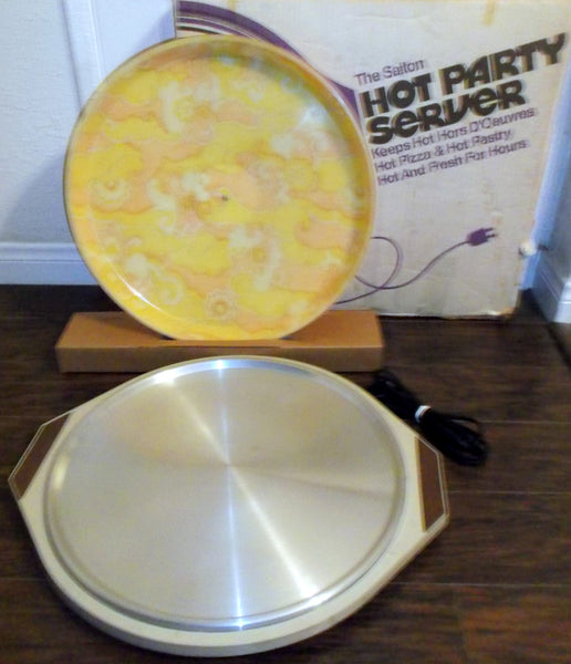 Vintage Salton Hot Pizza Keeper Electric Food Warmer Server Retro Model WS-3