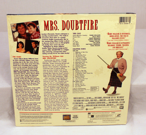 Mrs. Doubtfire LaserDisc Stereo Extended Play