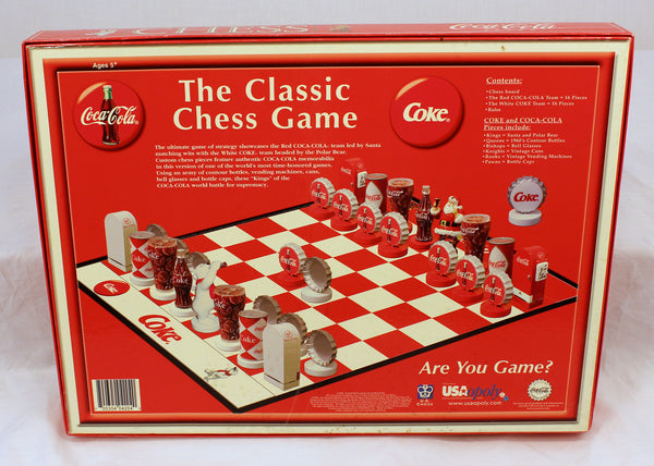 COKE VS. COCA-COLA COLLECTOR EDITION CHESS SET BOARD GAME