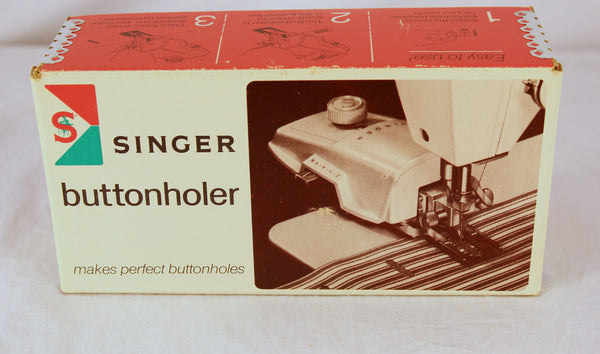 Vintage Singer Automatic Buttonholer Stitch Attachment  #489510 Complete Set