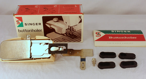 Vintage Singer Automatic Buttonholer Stitch Attachment  #489510 Complete Set