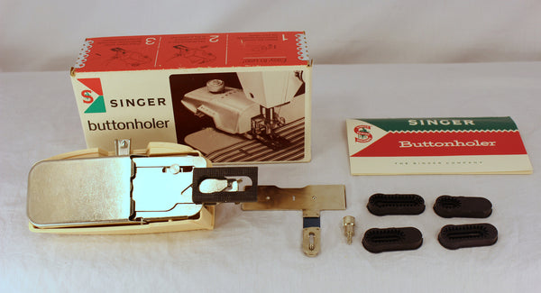 Vintage Singer Automatic Buttonholer Stitch Attachment  #489510 Complete Set