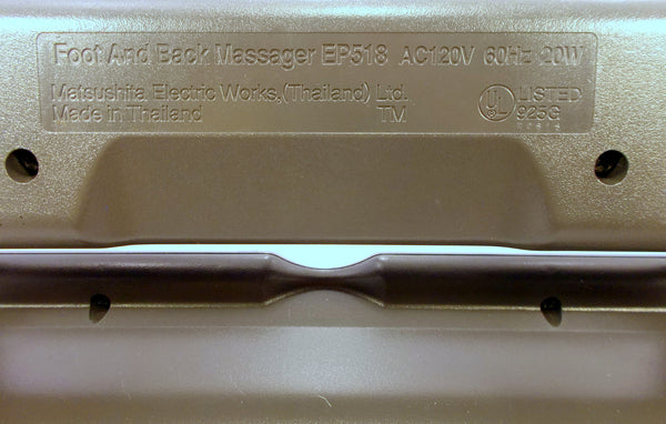 PANASONIC Electronic Foot & Back Massager Model EP518 Matsushita