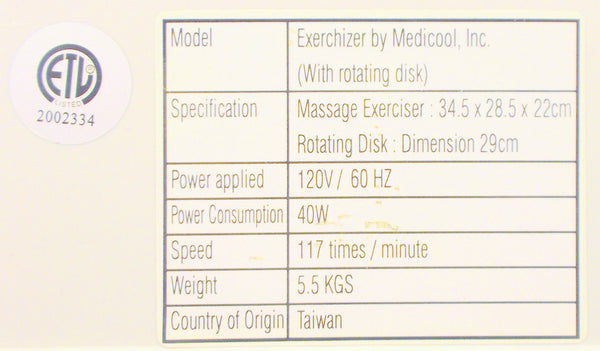 Medicool EXERCHIZER Swing Exerciser Machine With Remote Control
