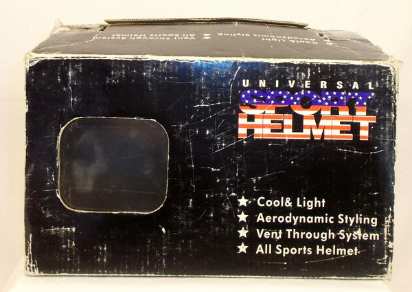 Universal All Sport Helmet Deep Red with Red Yellow Flames Type 618 Size: L