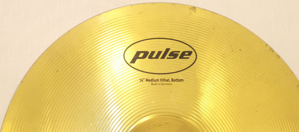 PULSE - 14" MEDIUM HIHAT TOP & HIHAT BOTTOM CYMBALS / MADE IN GERMANY