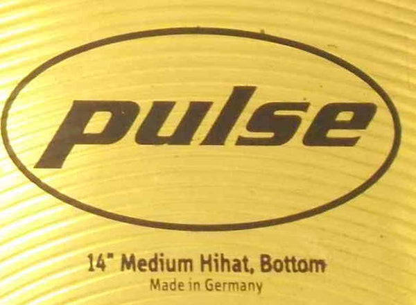 PULSE - 14" MEDIUM HIHAT TOP & HIHAT BOTTOM CYMBALS / MADE IN GERMANY
