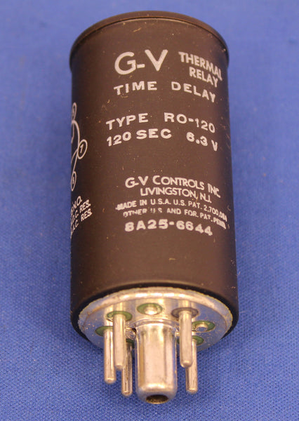 RO-120 thermal relay time delay G V controls Inc. 8A25-6644