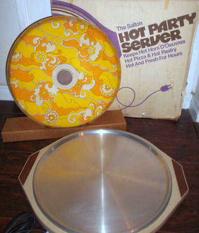 Vintage Salton Hot Pizza Keeper Electric Food Warmer Server Retro Model WS-3